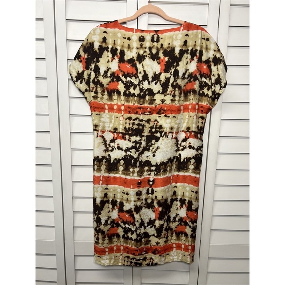 Vince Camuto Tie Dye Deep V-Neck Dress Size 12 - Picture 7 of 7